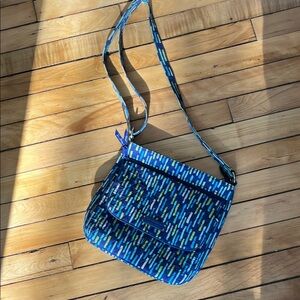 Vera Bradley Blue and Green Crossbody Bag